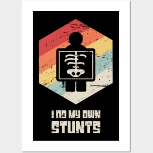 Stunts - Get Well Gift Fractured Broken Rib Posters and Art